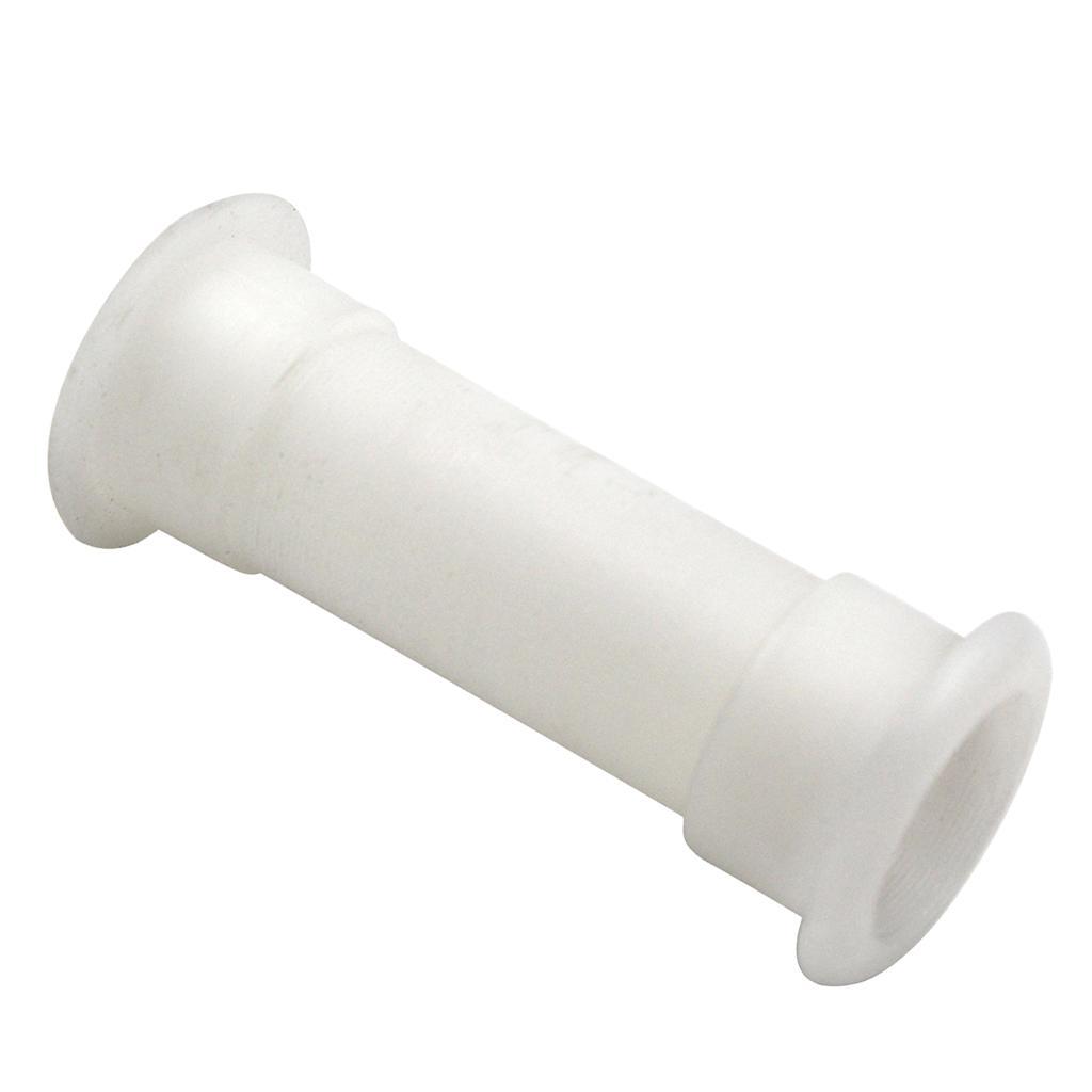 2x Thru-Hull Connector 3/4" White for Transom Motorwell Livewell or Baitwell