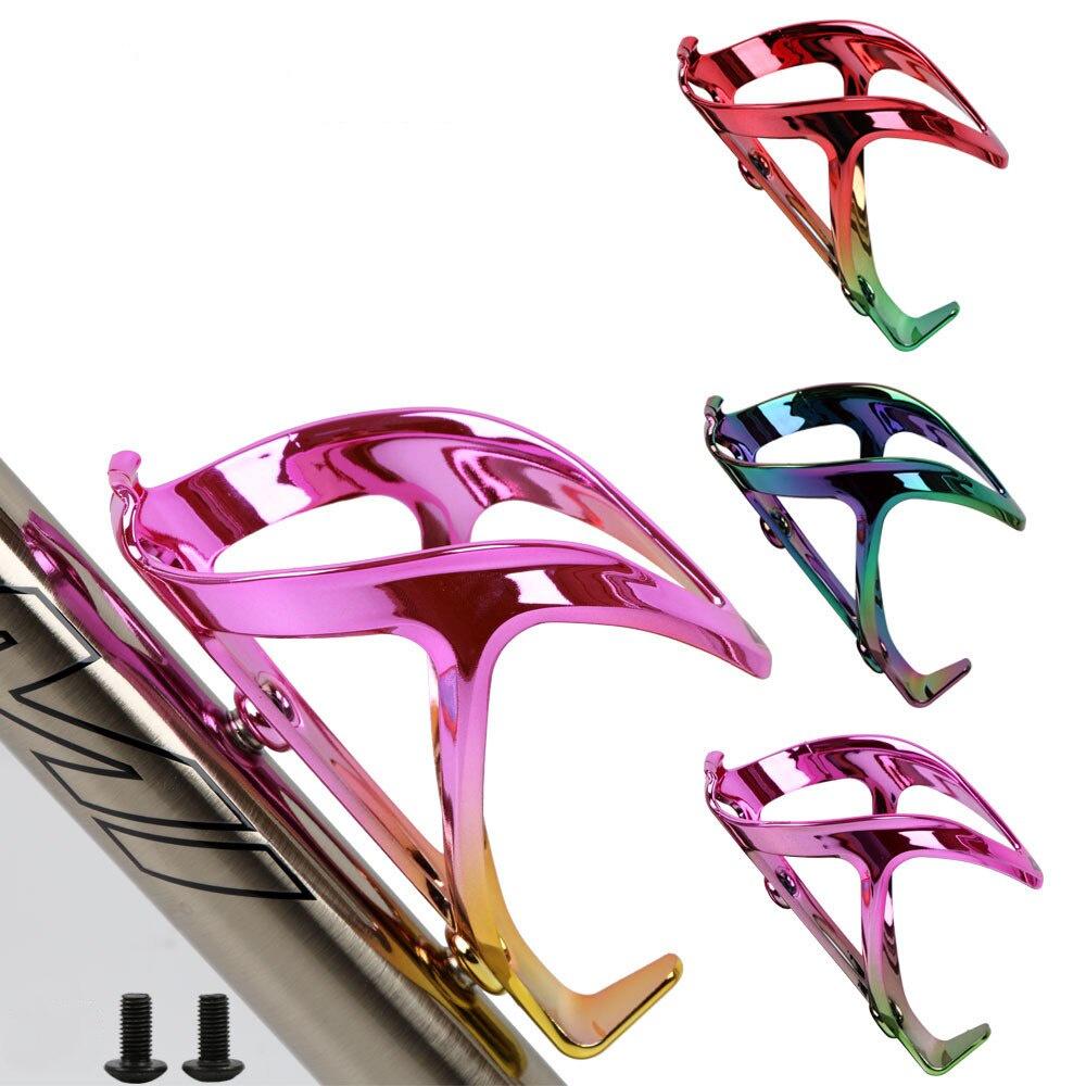 Electroplate Color Bicycle Bottle Holder Water Bottle Cage Mountain Bike Cup Holder Outdoor Ultralight Bike Water Bottles Holder
