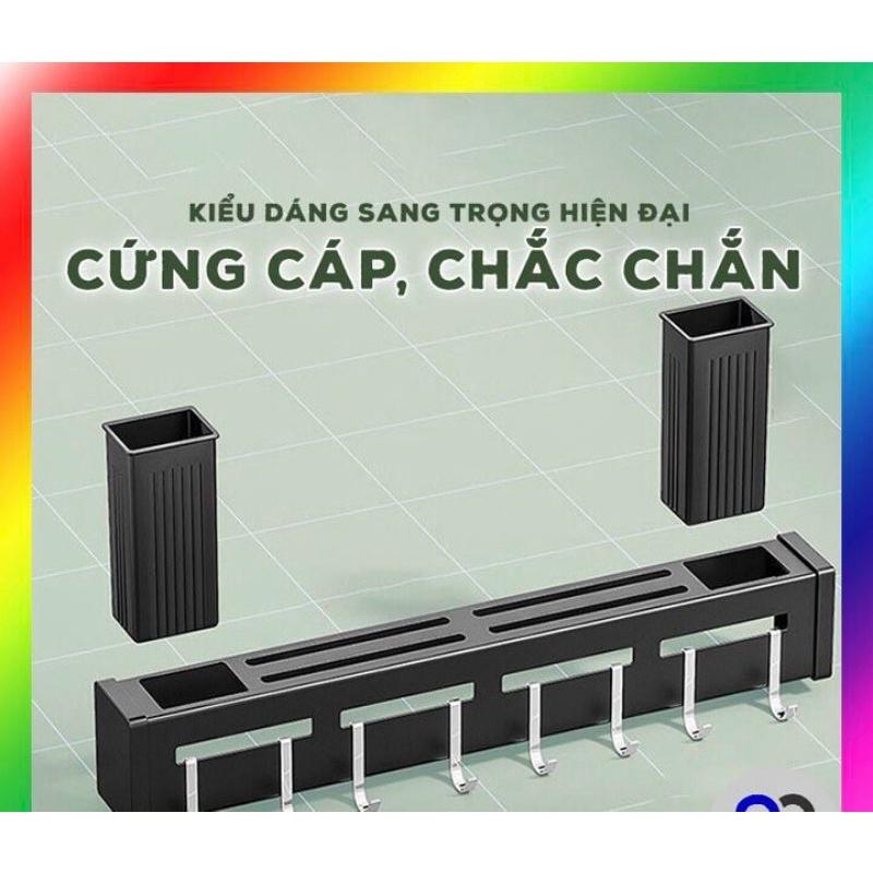 Giá cài dao, cắm đũa thìa dĩa gắn tường thép sơn tĩnh điện chumdecor