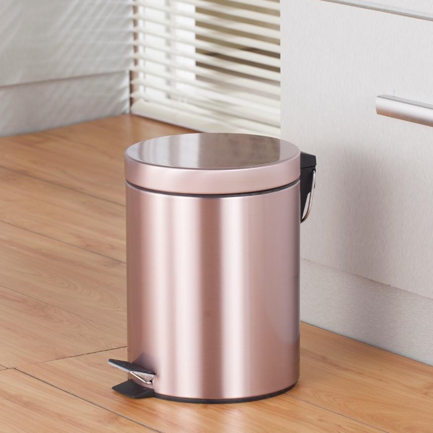 Thép không gỉ dày, thùng rác, bàn đạp, châu Âu, thời trang, nhà, nhà vệ sinh, nhà bếp, phòng khách, văn phòng, khách sạn