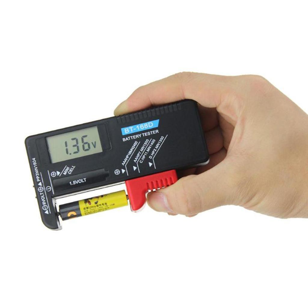 LCD Battery Tester Battery Checker Tester for AA AAA C .5V 9V Battery