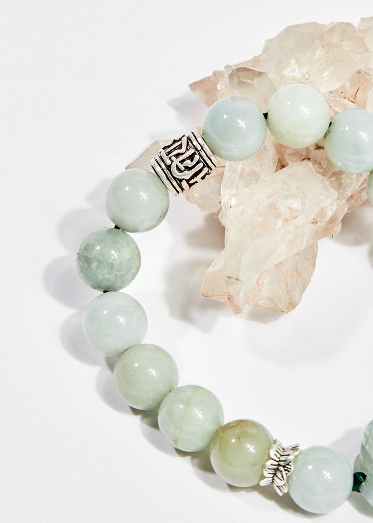 Vòng tay phong thủy đá cẩm thạch phỉ thúy charm tỳ hưu 10mm mệnh hỏa , mộc - Ngọc Quý Gemstones