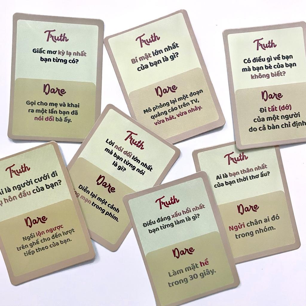 Bộ Bài Drinking Game Thách Hay Thật Truth Or Dare Thẻ Bài Boardgame 35 Lá Thú Vị Cho Bạn Bè Tụ Họp Liên Hoan Lễ Tết