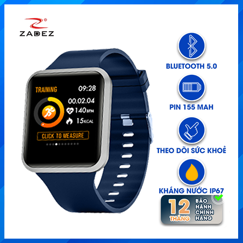 Đồng Hồ Thông Minh ZADEZ SmartWatch SQ2 - Silver - Hàng Chính Hãng