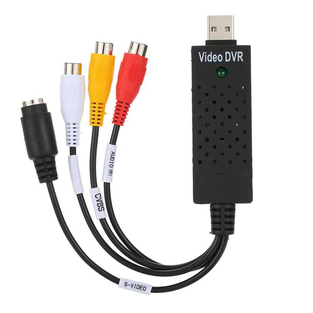 USB 2.0 DVR Video Audio Camera CCTV Capture Recorder Adapter Card for Win 7/8/10/2000, for Win XP / Vista for PC Laptop