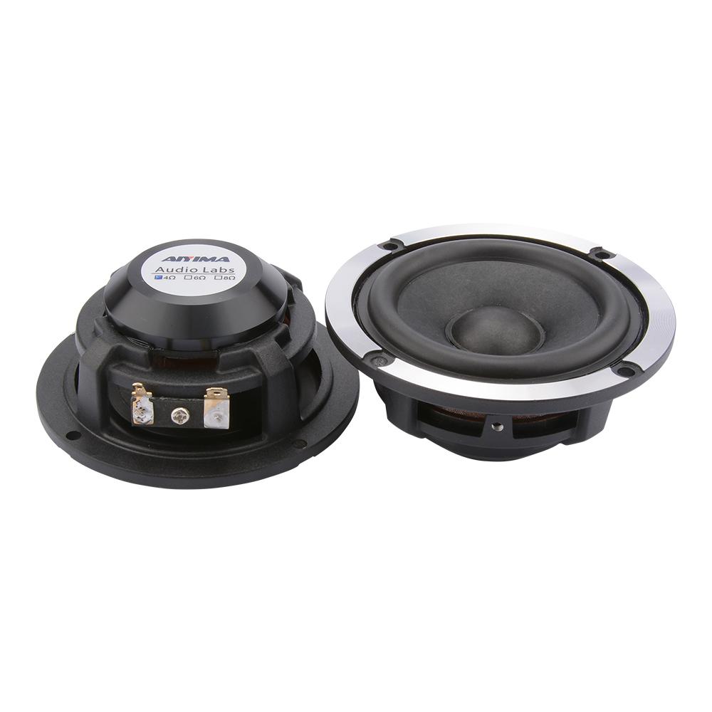 AIYIMA 2 Chiếc 3 Inch Tầm Trung Trình Điều Khiển Loa 4 8 Ohm 15W Âm Thanh Loa Len Giấy nón Nhôm Neodymium Loa Color: 8 Ohm Speaker