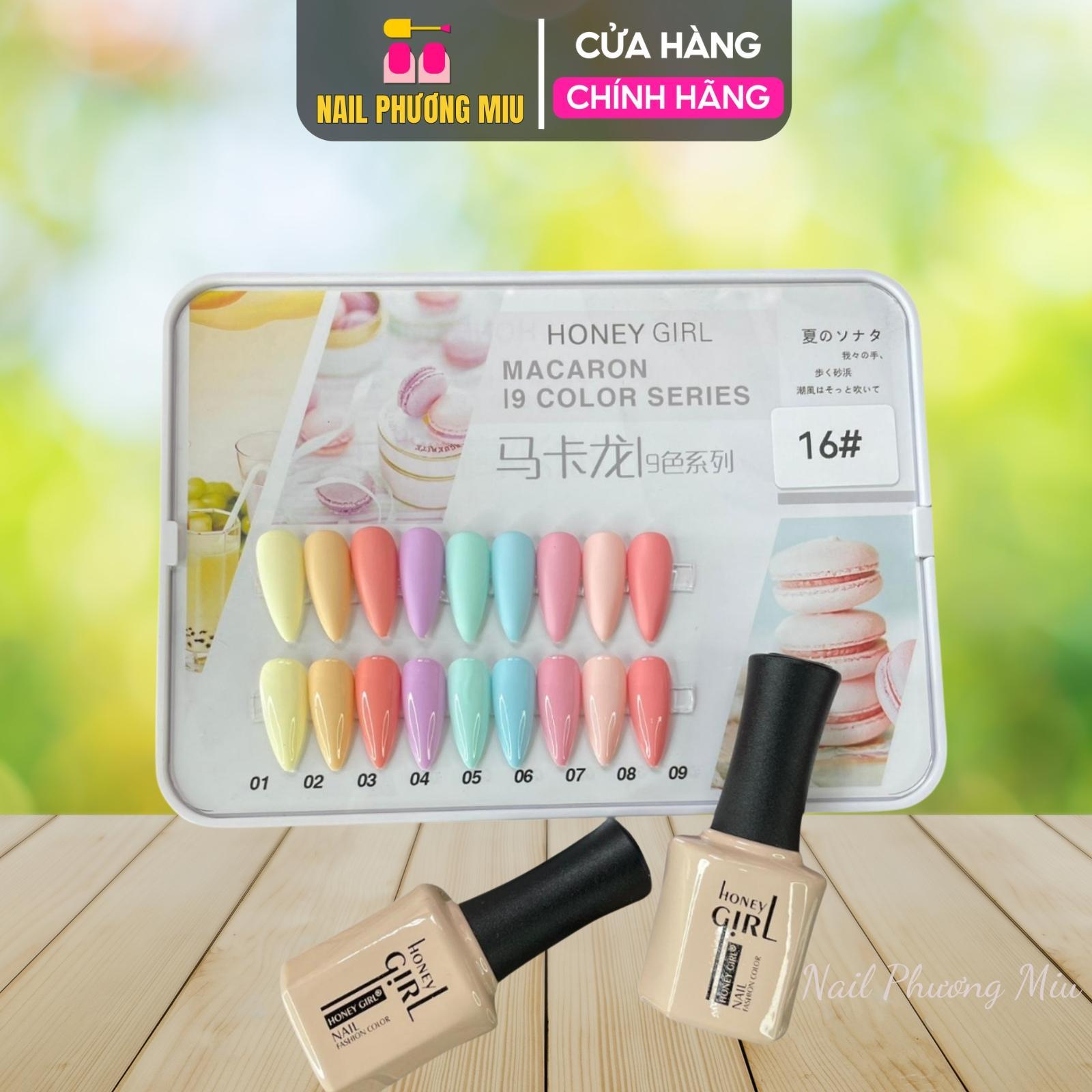 Set Sơn Gel HONEY GIRL 9 Màu Tông Pastel Mùa Hè Tặng Kèm Bảng Màu Cao Cấp 15ml, Đậm Đặc Lên Móng Màu Chuẩn Bóng Bền Women