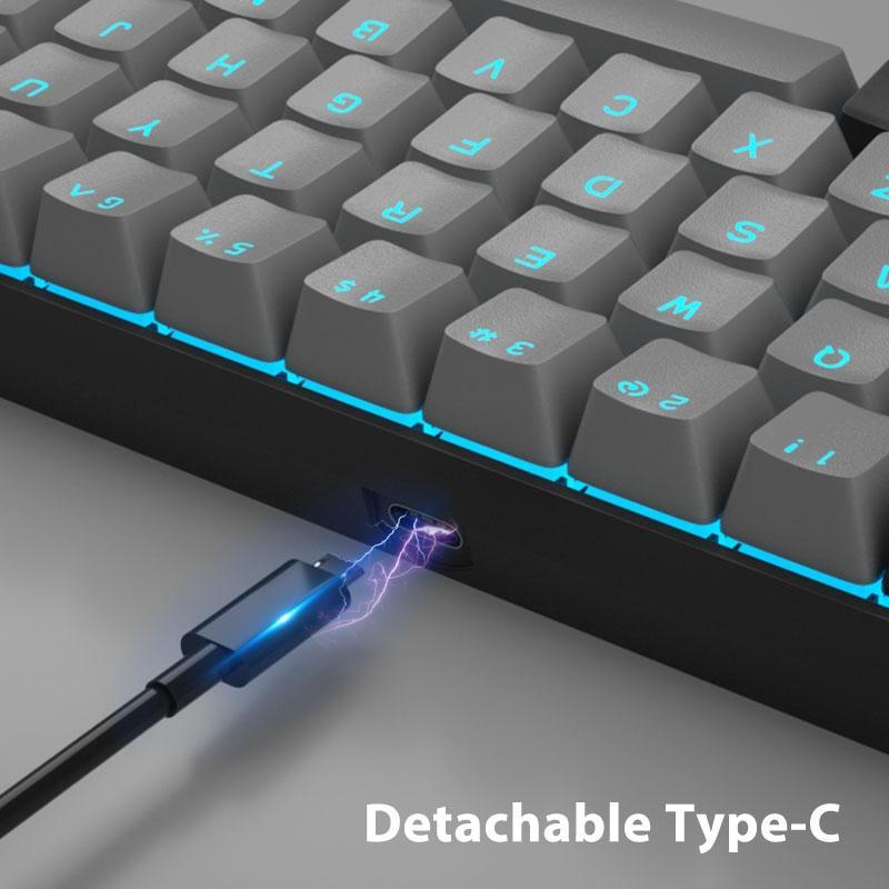 Bàn phím máy tính cơ MAGEGEE MK-Box 65% có dây 68 phím nhiều màu sắc tùy chọn tiện lợi