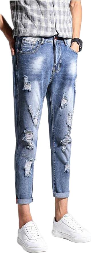 Quần jeans nam mài rách