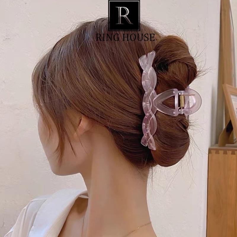 KẸP TÓC NỮ XOẮN MÀU TÍM PASTEL