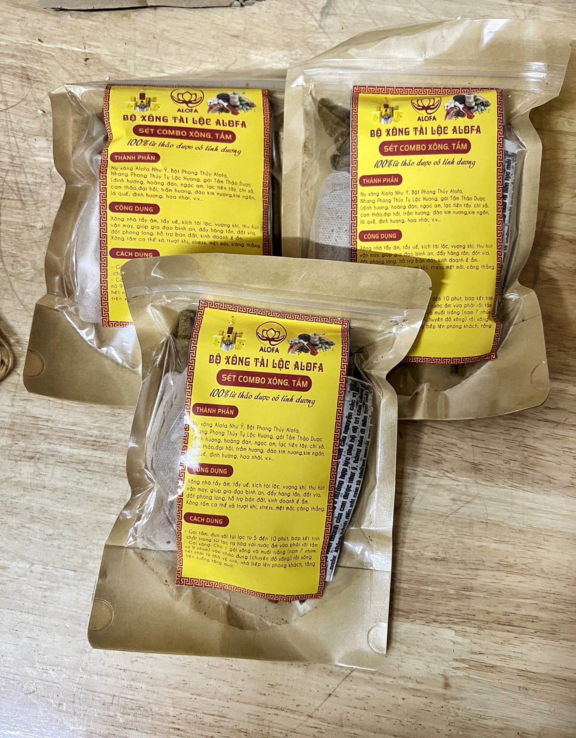 Combo xông, tắm Tài Lộc ALOFA