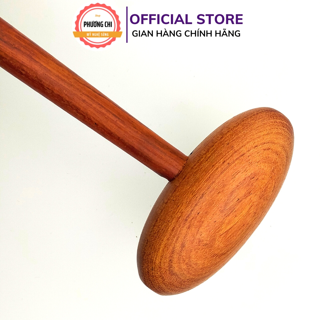 Búa gõ huyệt chân đầu tròn, Búa gỗ bấm huyệt MB2, Dụng cụ ấn huyệt chân bằng gỗ thơm | Mỹ Nghệ Phương Chi