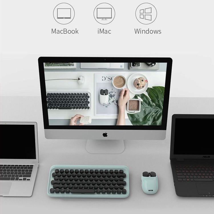 Chuột máy tính không dây Xiaomi Mijia LOFREE 2.4G bluetooth kết nối chế độ kép