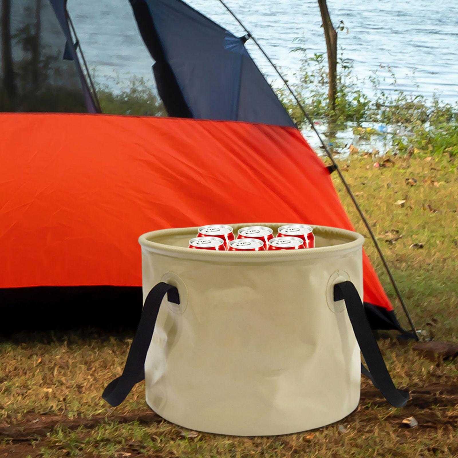 Collapsible Bucket with Handle Wash Basin for Camping Backpacking Travelling