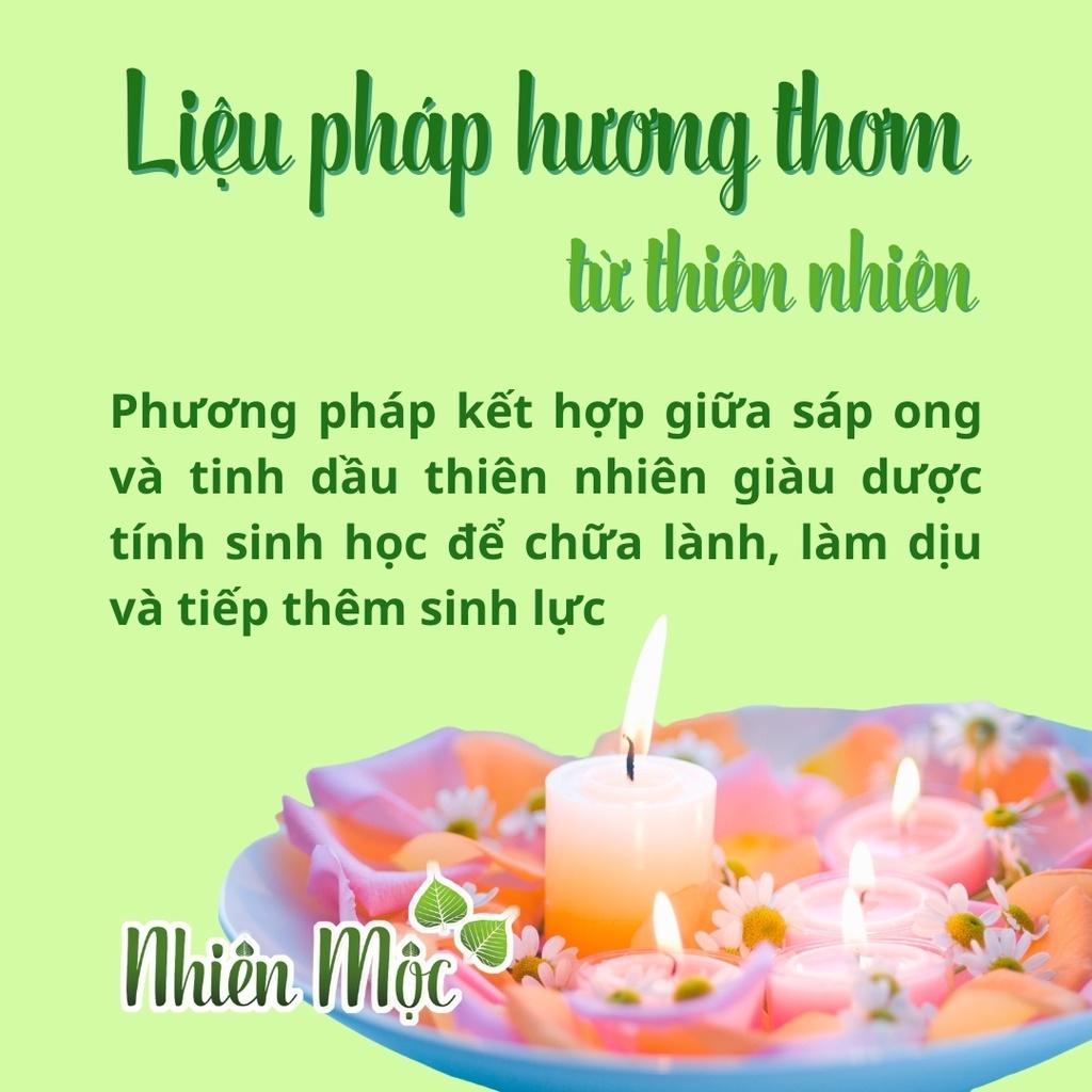 Nến thơm Luân Xa Khai sáng Nhiên Mộc | An toàn | Không khói