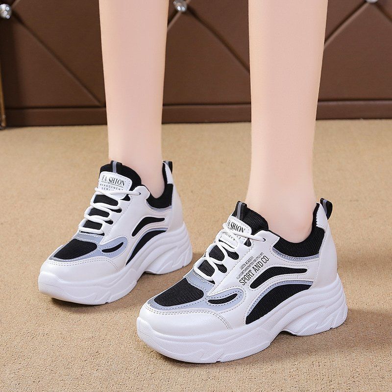 Giày bánh mì đế độn cá tính cao 7cm full size BM093