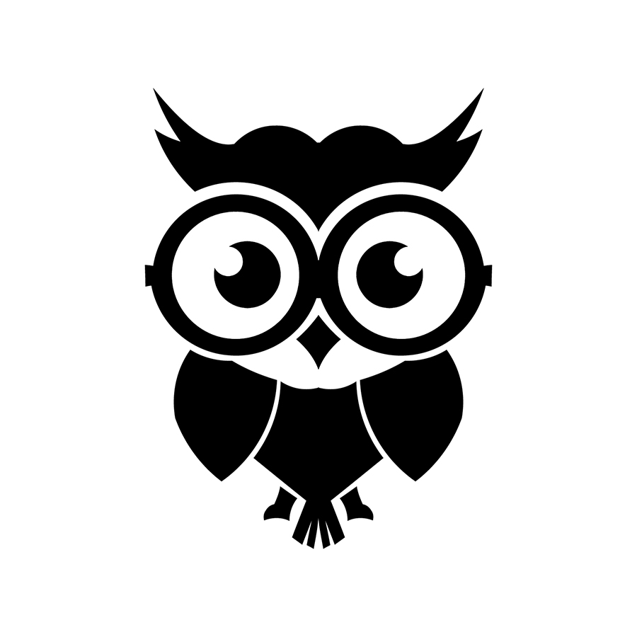 Decal dán xe hình cú đen