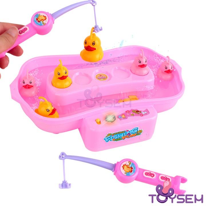 Đồ chơi trẻ em bể câu vịt tạo sóng và có nhạc sử dụng Pin 3A hoặc nguồn Usb vui nhộn - Quà tặng sinh nhật cho bé
