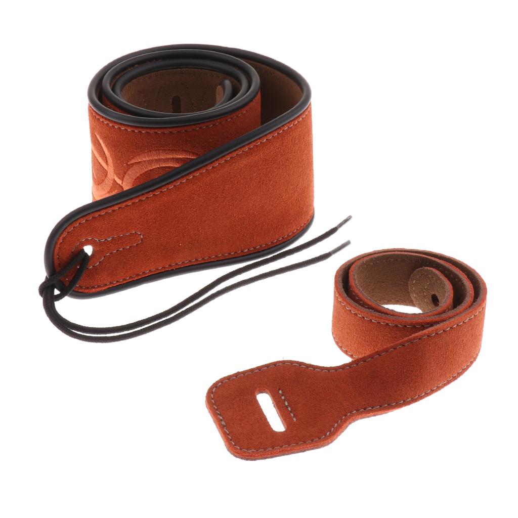 1 máy tính Có Thể Điều Chỉnh Dây Đeo Đàn Guitar Điện Acoustic Guitar Bass Dây Da