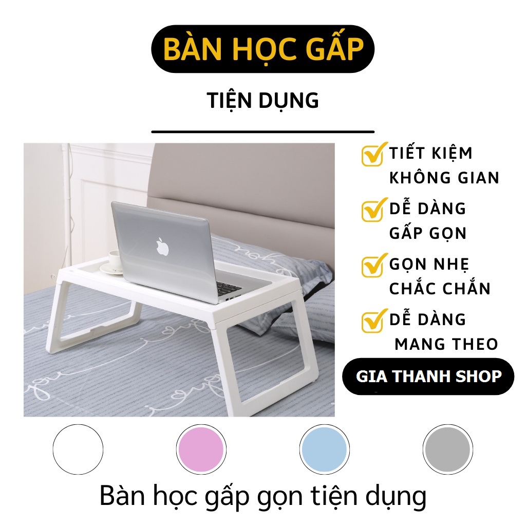 bàn học gấp gọn , bàn học sinh gấp gọn bằng nhựa pp nhập khẩu cao cấp an toàn cho sức khỏe có khe cắm ipad thông minh