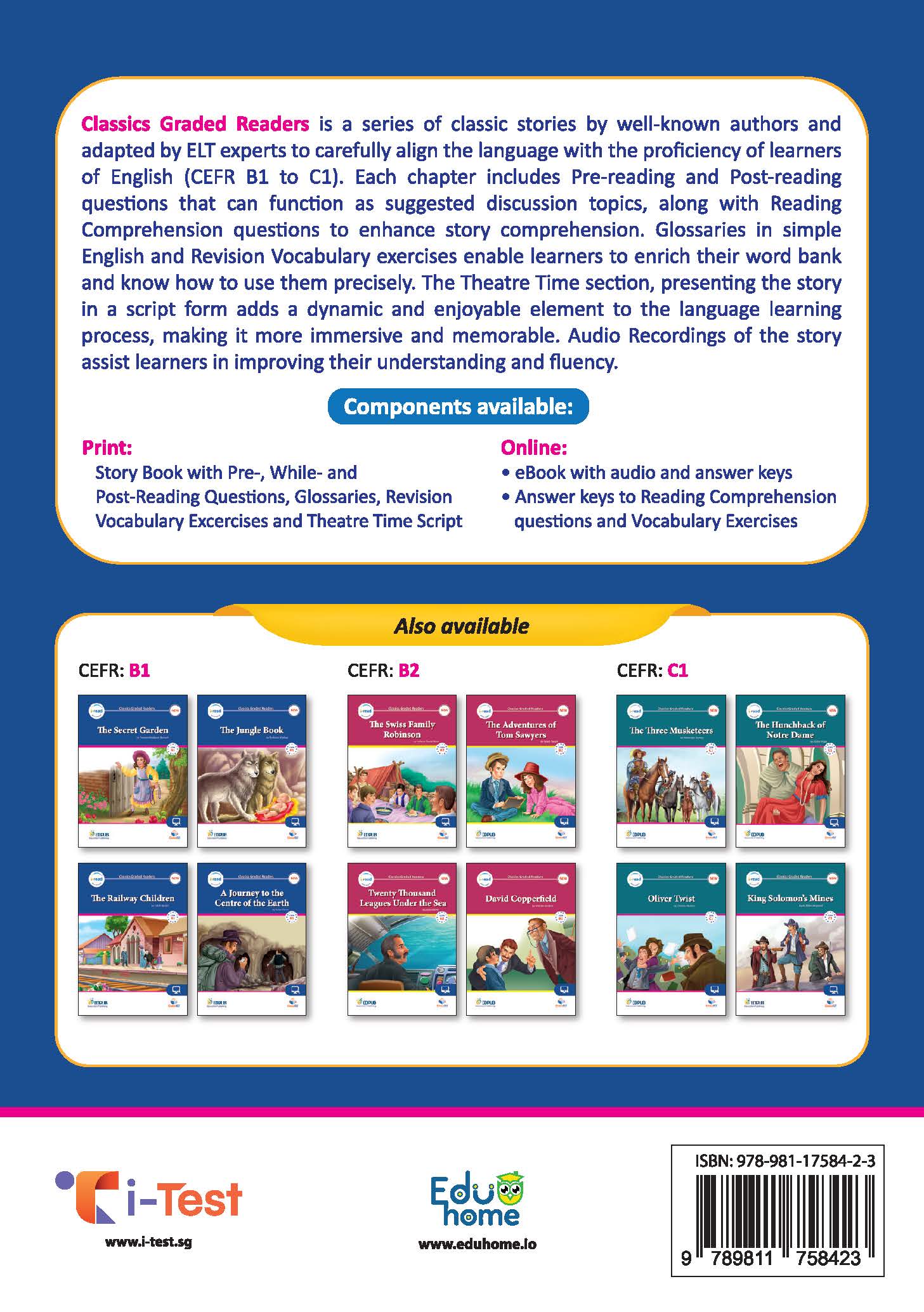 Combo truyện đọc Classics Graded Readers - CEFR B1