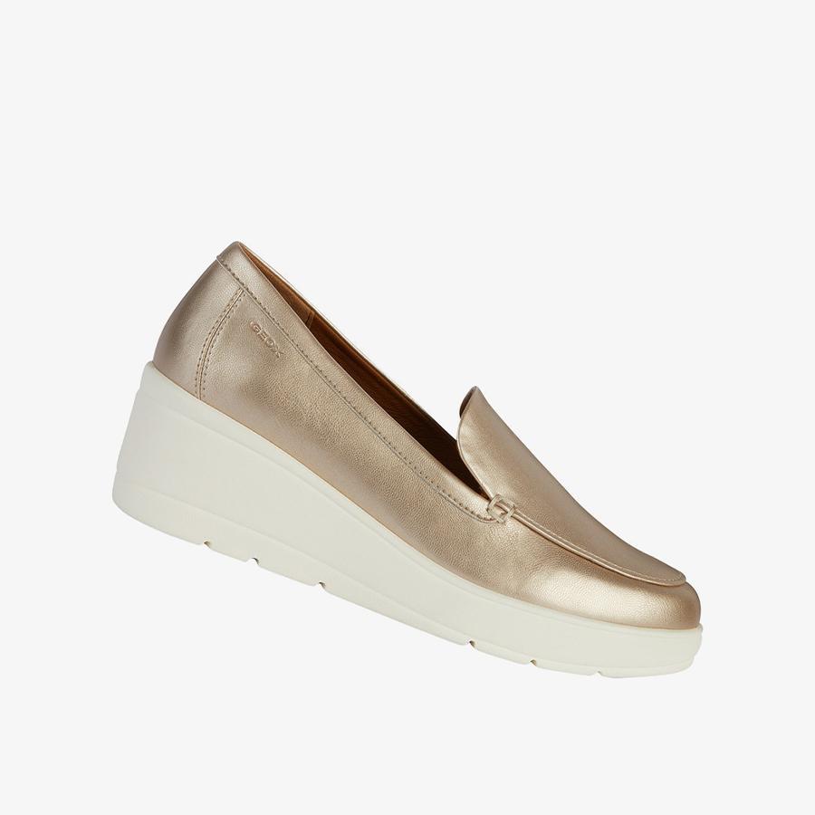 Giày Lười Nữ GEOX D ILDE B PEARL.SYNT.LEA