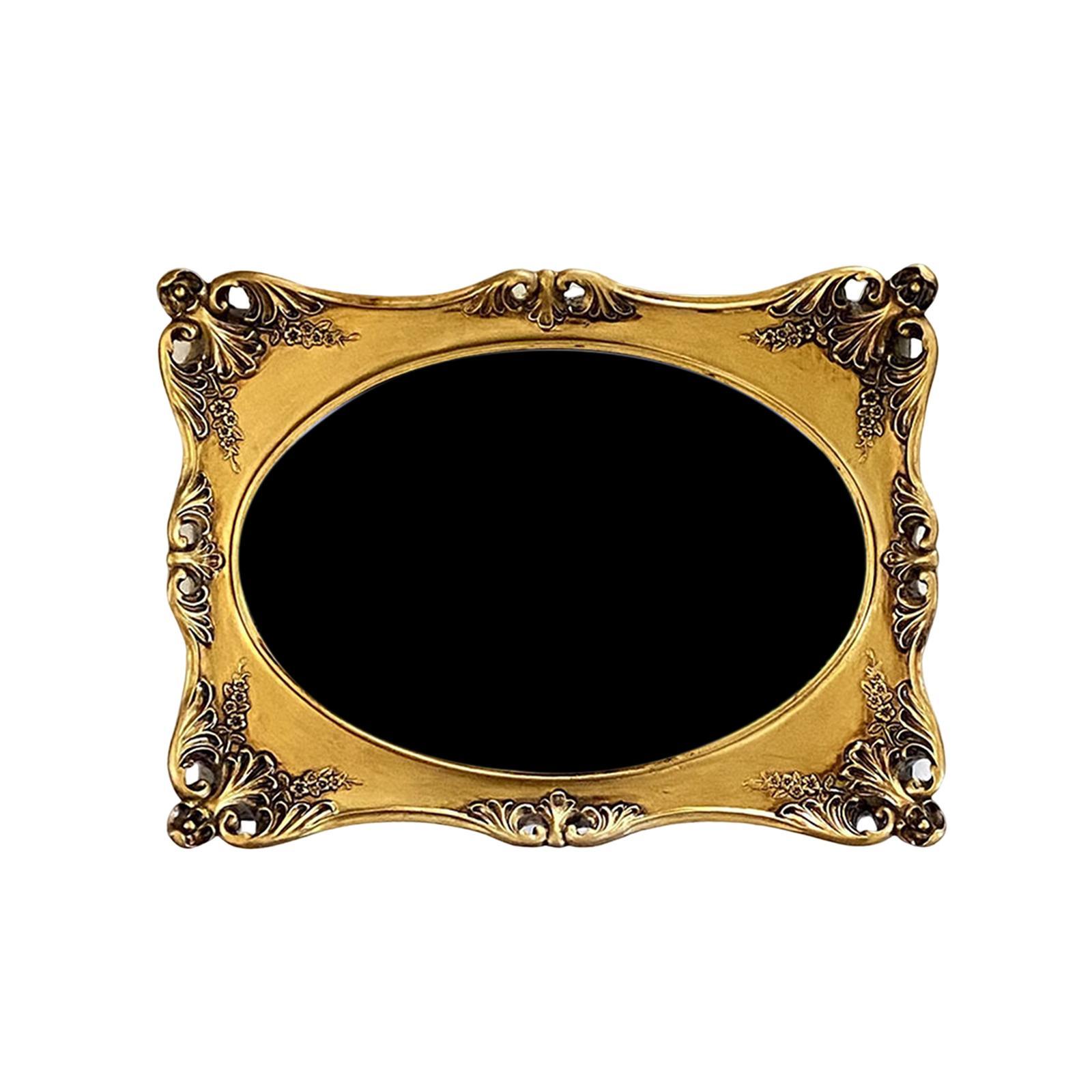 Hand Carved Floral Resin Photo Frame Office European Style Picture Frame