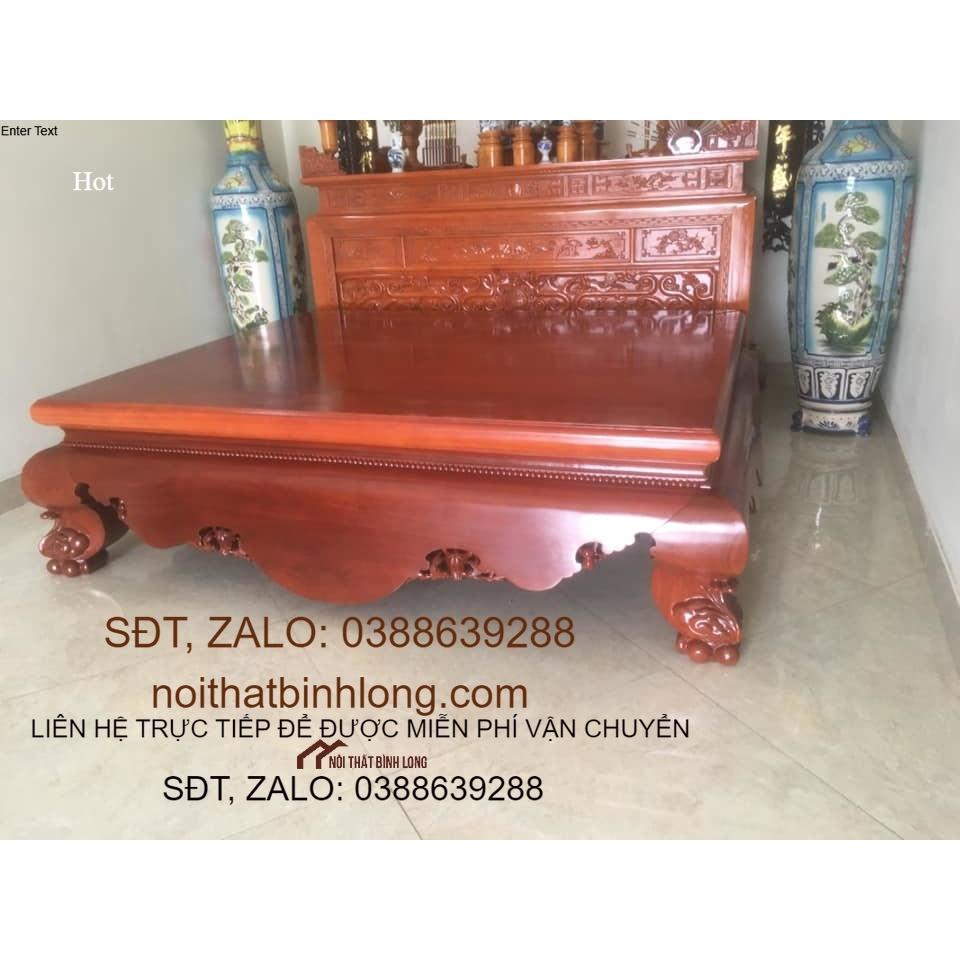 Sập Chân Quỳ Dạ Cá Yếm Chơn gỗ Gụ Nam Phi