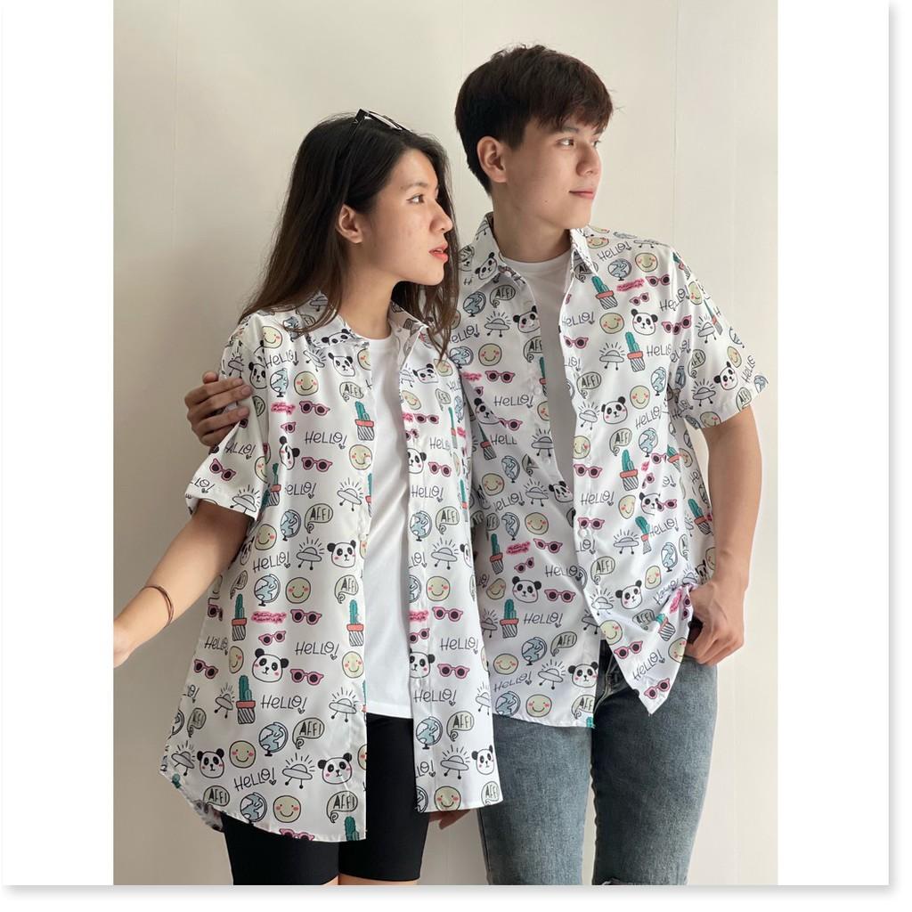 ÁO SƠ MI NỮ FORM RỘNG HOẠ TIẾT ĐẶC SẮC , PHONG CÁCH 2021 KHÁNH AN STORE