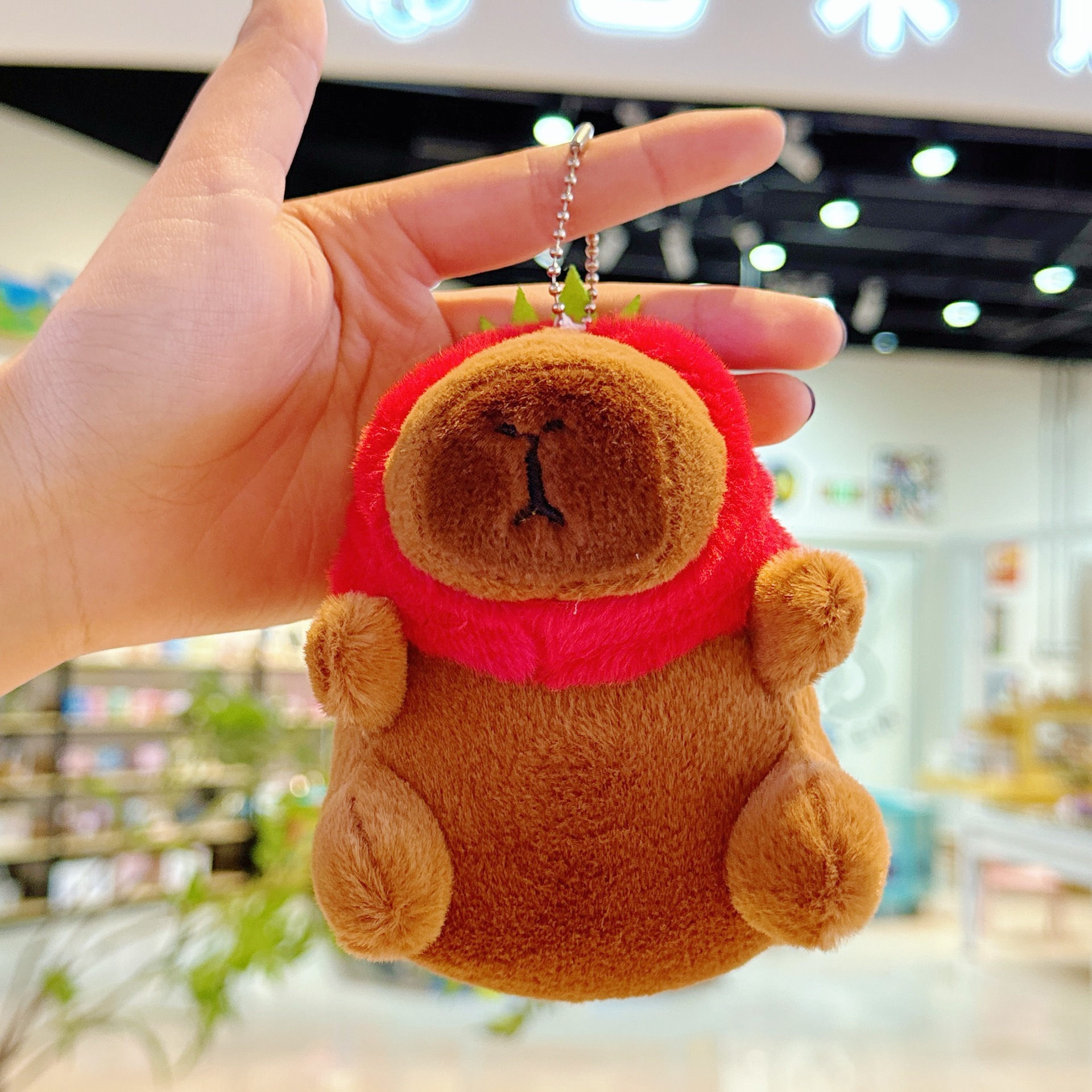 Móc khóa gấu bông Capybara treo balo túi xách cực xinh
