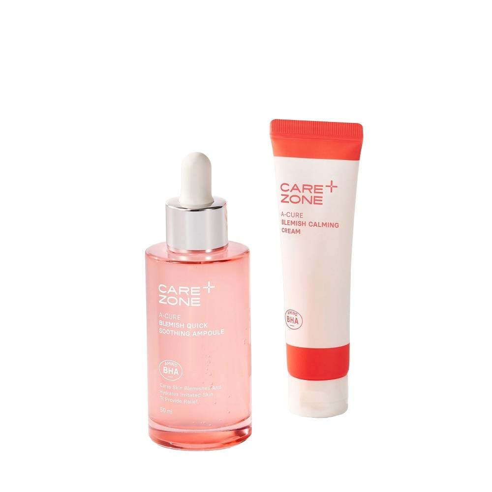 Combo 2 Bước Carezone (Tinh Chất A-Cure Ampoule 50ml+Kem Dưỡng A-Cure 31ml)