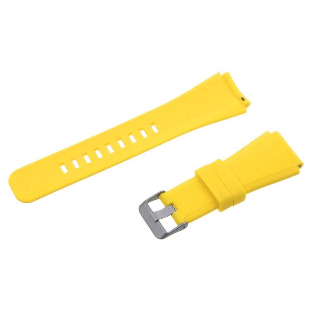 Silicoine Waterproof Fitness Sports Smart Wear Bracelet Strap Bandage Wristband with Metal Buckle for Samsung Gear S3 Classic Smart Watch