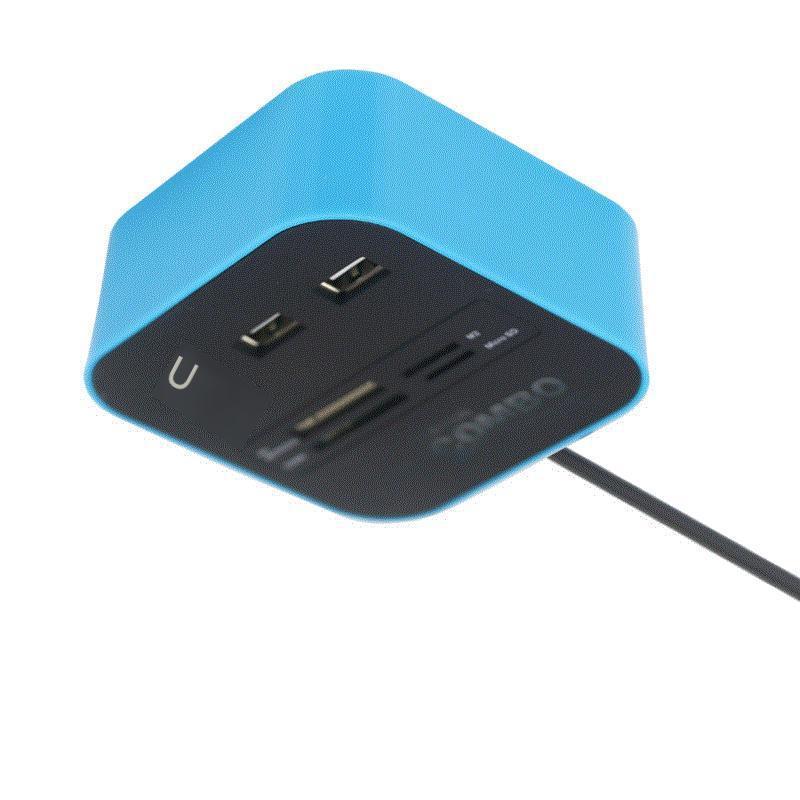 Bộ chia USB máy tính phong cách mới nhất Đầu đọc thẻ đa năng TF SD mở rộng USB tốc độ cao Bộ chuyển đổi tất cả trong một 2.0hub