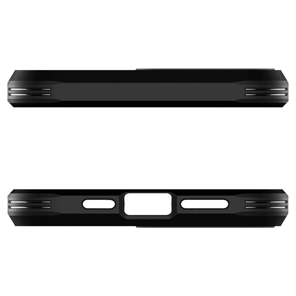 Ốp lưng Spigen Tough Armor Black cho iPhone 13 Pro Max - Thiết kế bền bỉ, chống sốc, tích hợp chân đế, chống bẩn, viền camera cao - Hàng chính hãng