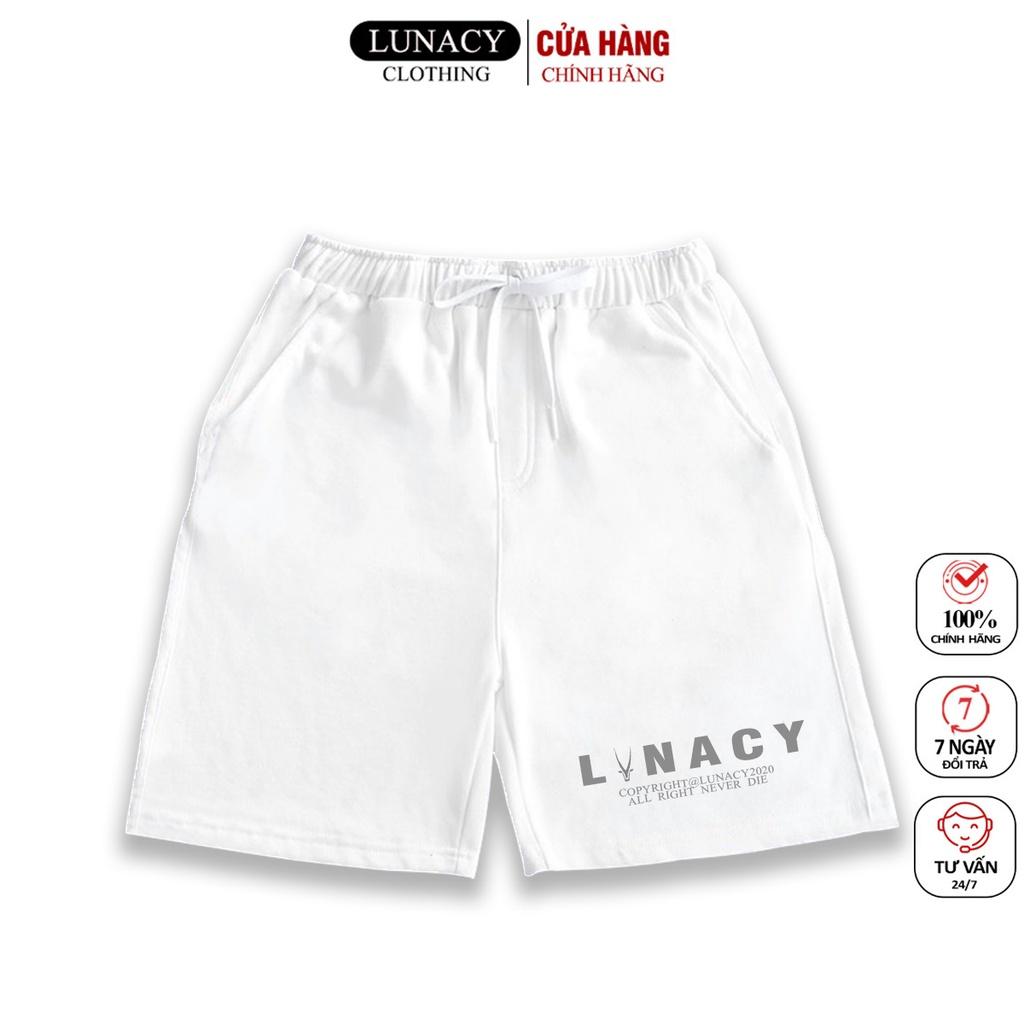 Quần Short Unisex LUNA In Dạ Quang Nam Nữ Oversize phong cách đường phố Hàn Quốc LUNACY