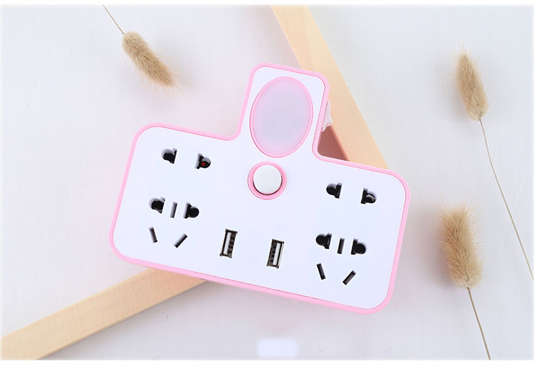 Bộ chia ổ điện 2 cổng USB - Giao màu ngẫu nhiên