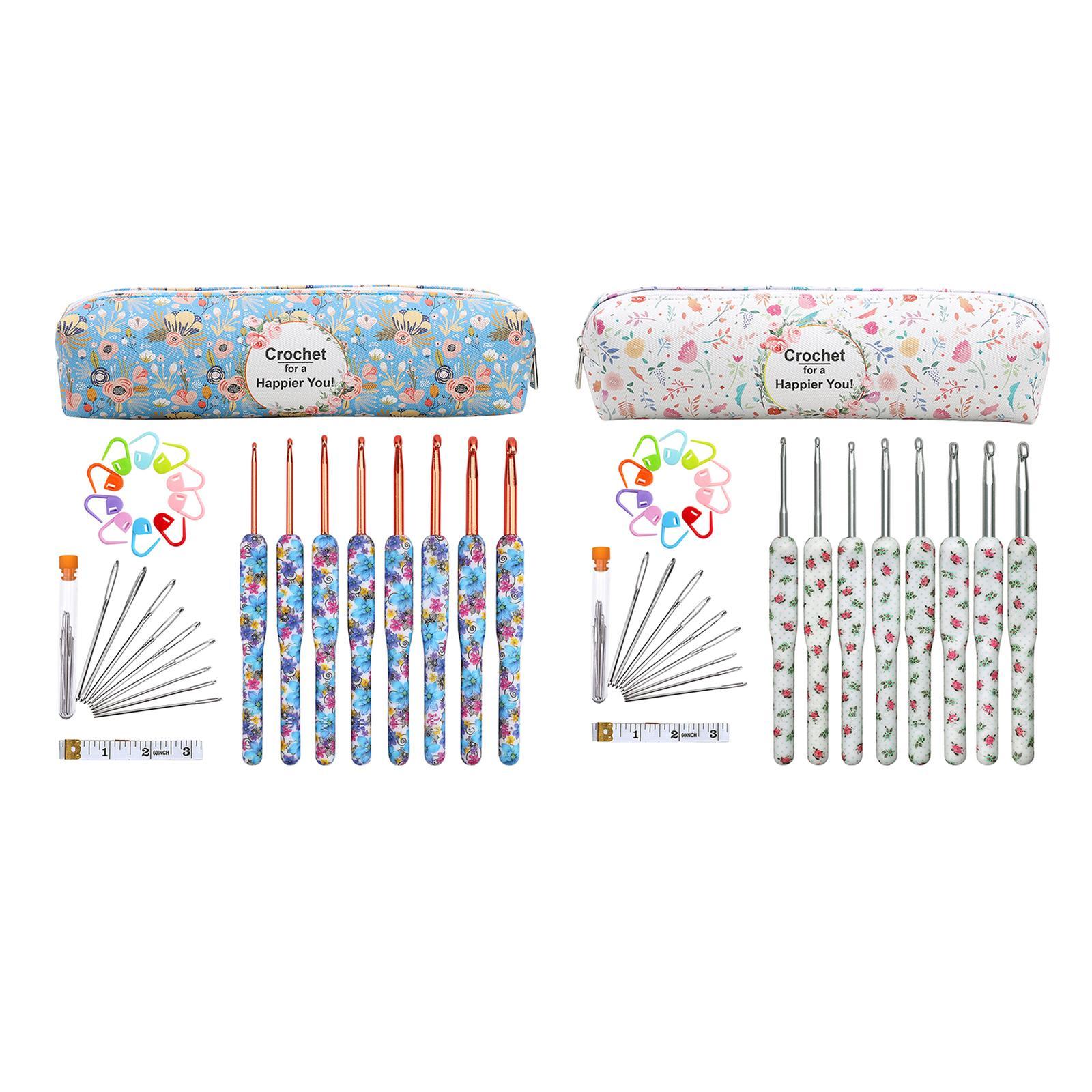 Aluminum Crochet Hooks  Knit Set Ergonomic Weave