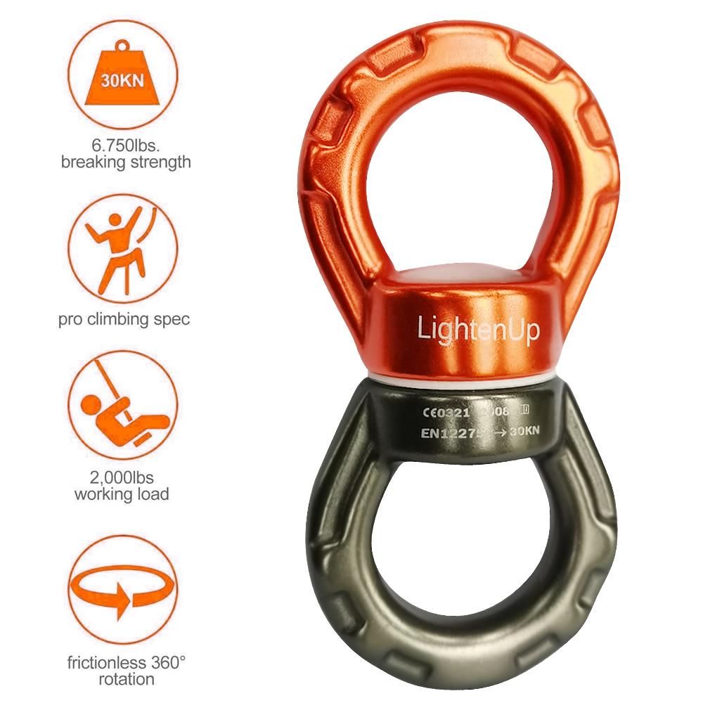Võng Chân Đế Xoay Móc Treo Xoay Móc Khóa Gắn Bộ Phụ Kiện Treo Ghế Tập Gym Thể Hình Trên Không Tập Yoga