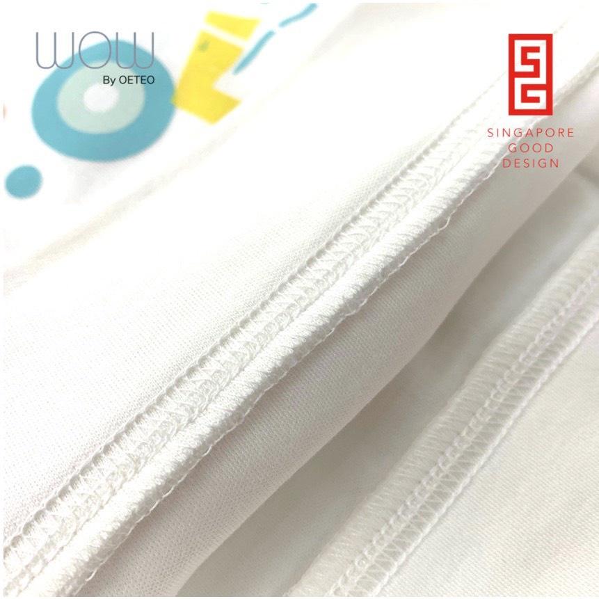 Áo Thun Dài Tay WOW by OETEO Cho Bé Trai, Bé Gái Từ 2 Đến 4 Tuổi Vải 100% Cotton Mềm Mại