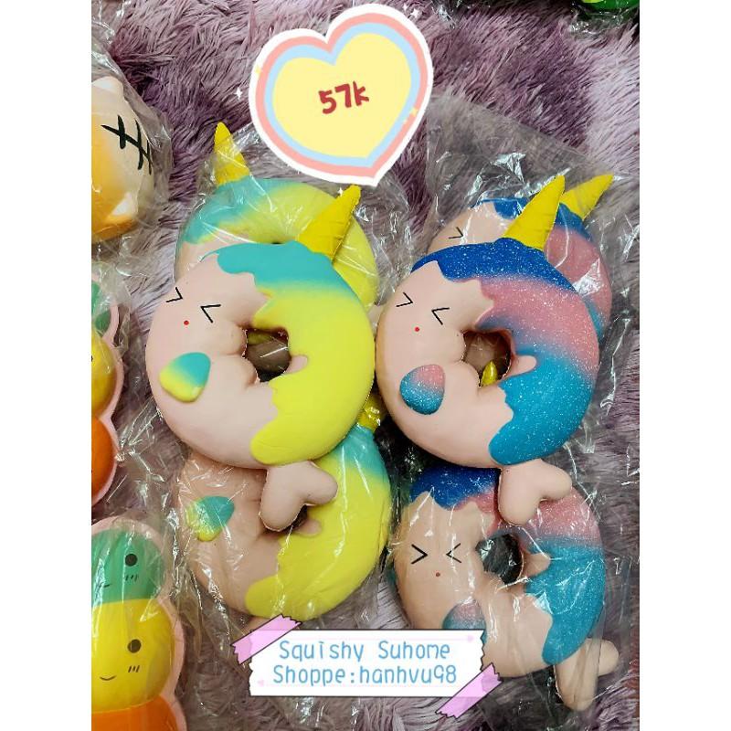 Squishy Donut Cá Kỳ Lân(Có bao bì)