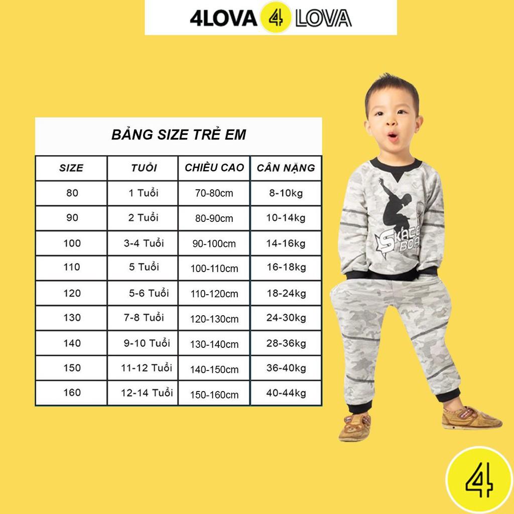 Quần short rằn ri 4LOVA phong cách khỏe khoắn cá tính cho bé trai