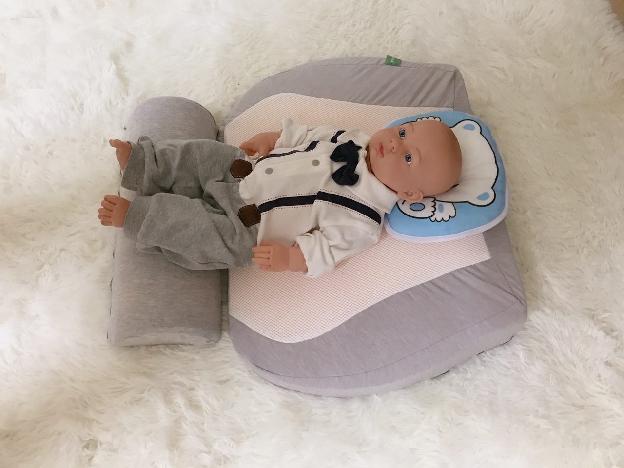 Gối chống trào ngược 15 độ babylux (Mã &quot;BL02-&quot;) - Phiên bản tiết kiệm, ngon bổ rẻ