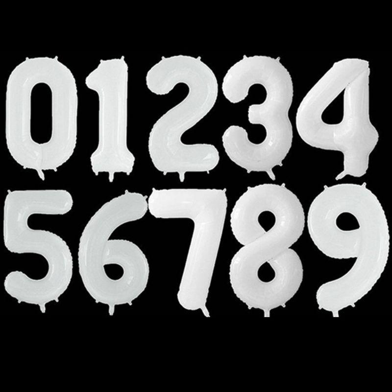 BÓNG SỐ TRANG TRÍ MÀU ĐEN 0-9