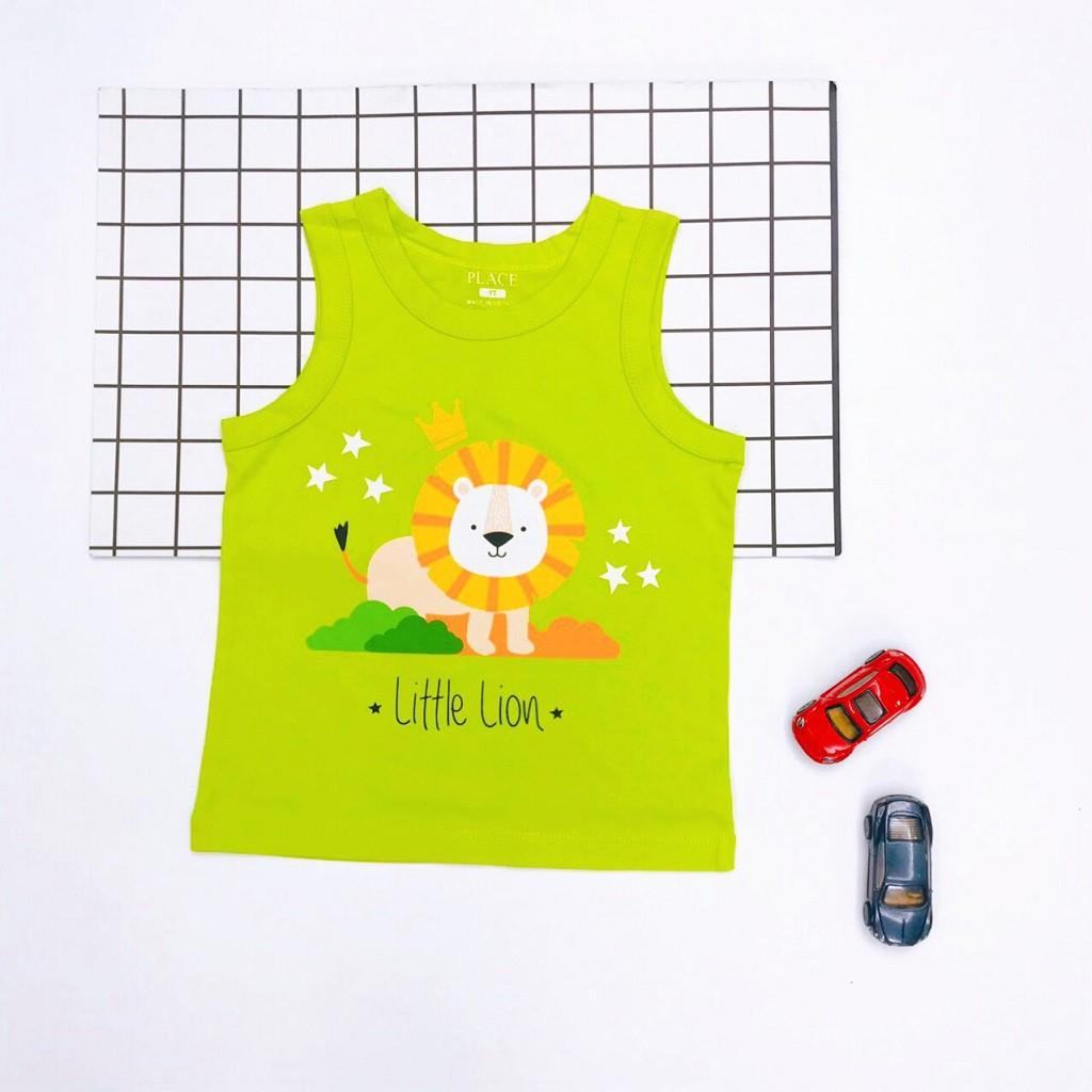 Áo Thun Ba Lỗ Bé Trai, Size Nhí 1-5, Hàng Made In Vn, Chất Cotton Mềm Mát, Hình In Siêu Cute