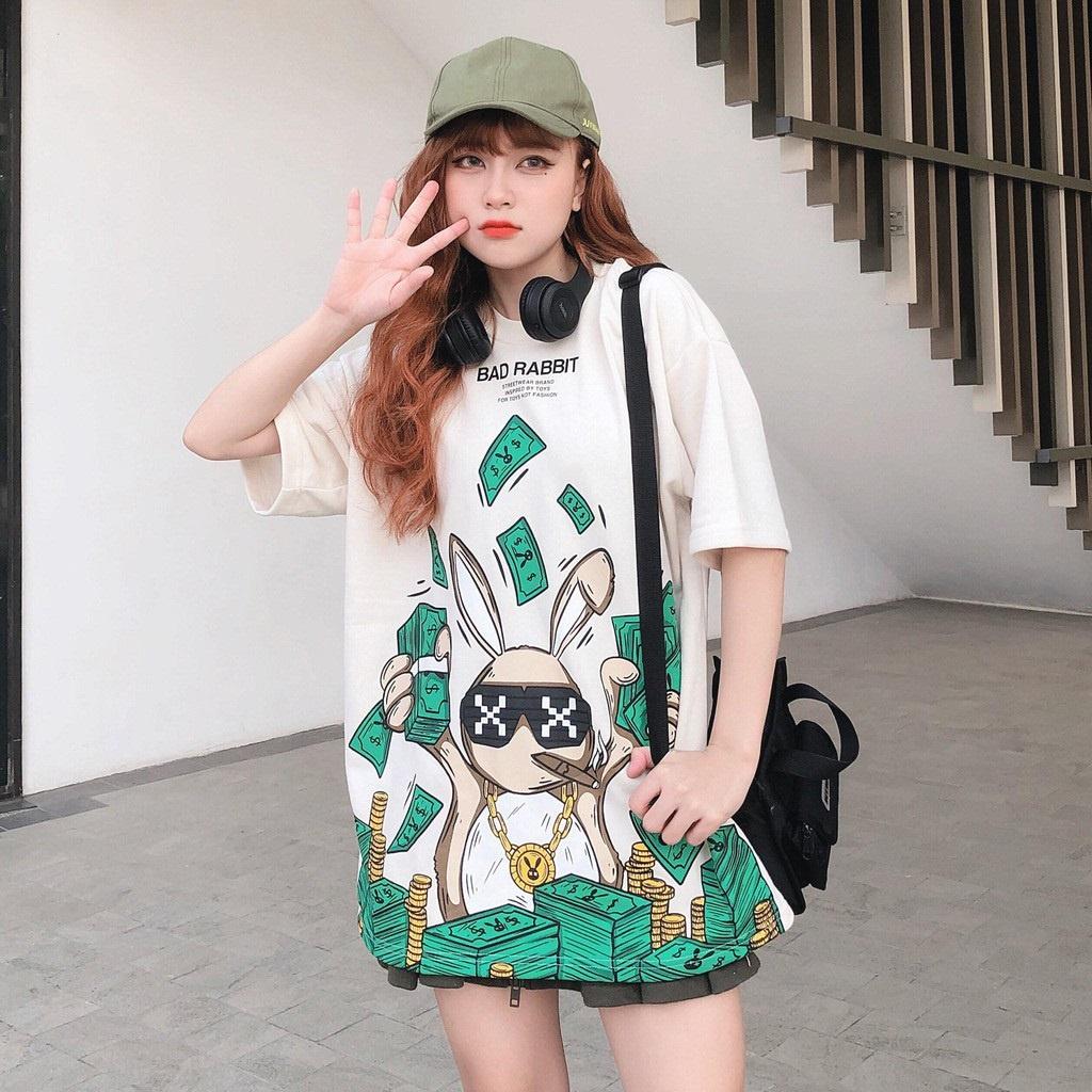 Áo thun unisex tay lỡ BADDOLLA || Hany shop
