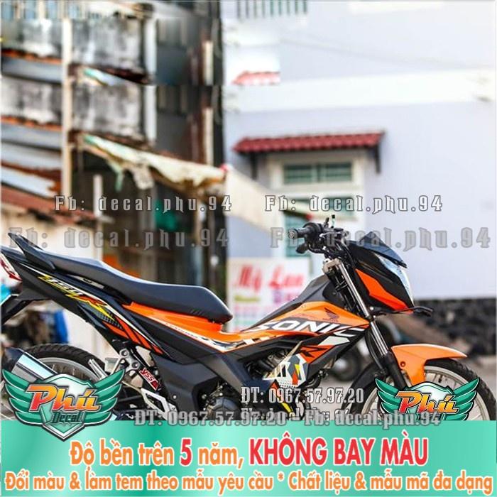 Tem rời Sonic cam đen -1