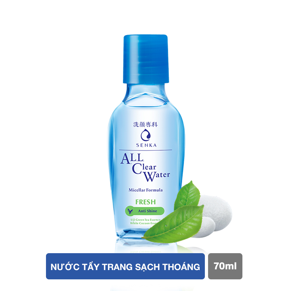 Bộ Sản Phẩm Dưỡng Trắng Và Tẩy Trang Senka: White Beauty Lotion I 200ml + A.L.L. Clear Water Fresh 70ml