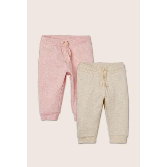 Set 2 bộ nỉ trơn basic bé gái