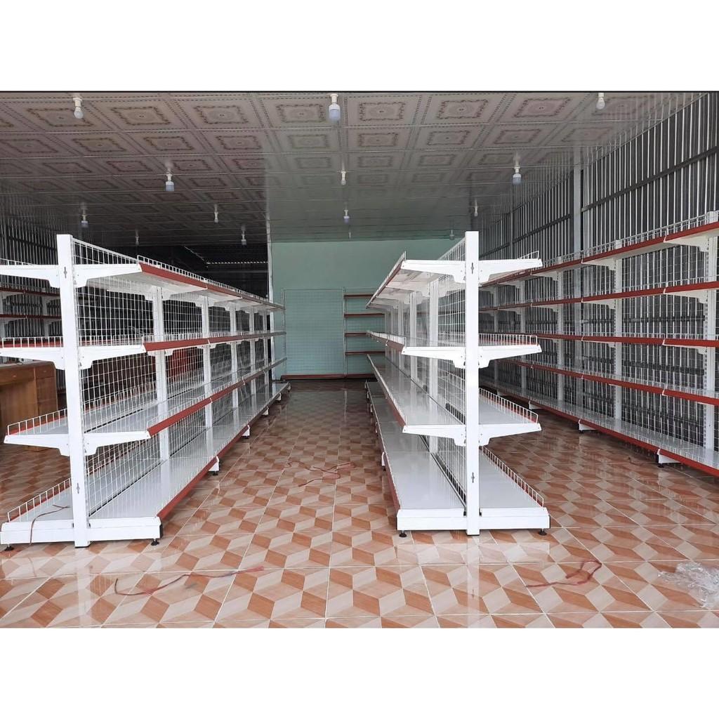 Kệ siêu thị lưới đôi - Cao 1500mm