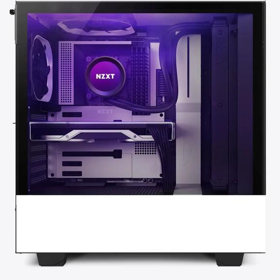 Vỏ Case Máy Tính NZXT H510 ELITE - Trắng sần- Hàng Chính Hãng